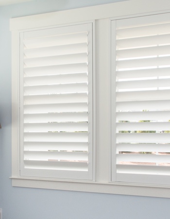 Polywood shutters with hidden tilt rods in Detroit